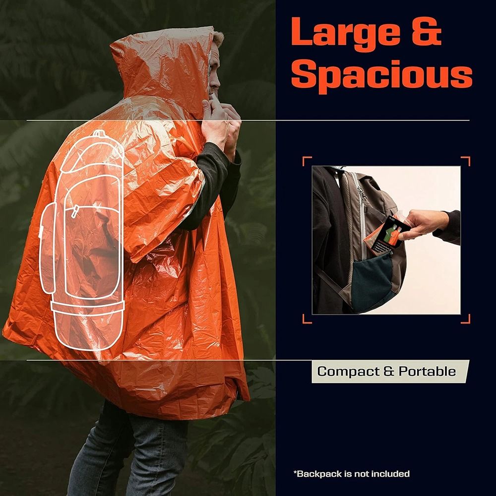 1 Pezzo Telo Impermeabile per  - Emergency Poncho Rain recensione e prezzo